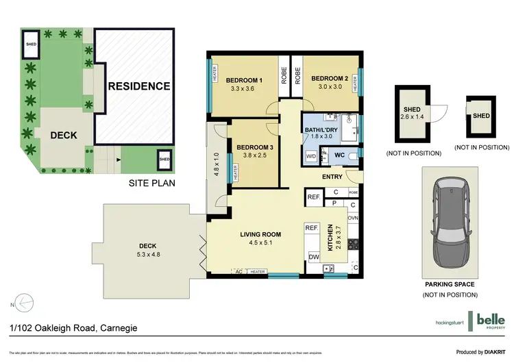 Floorplan of Homely apartment listing, 1/102 Oakleigh Road, Carnegie VIC 3163