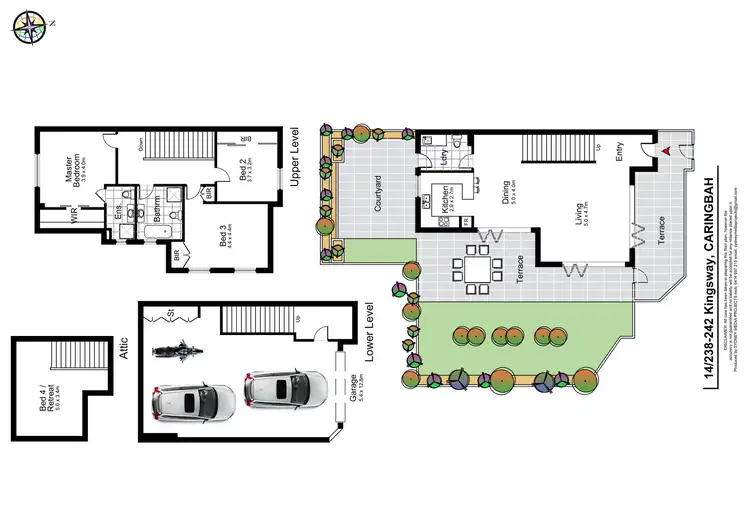 Floorplan of Homely townhouse listing, 14/238 Kingsway (Cnr Oleander Pde), Caringbah NSW 2229