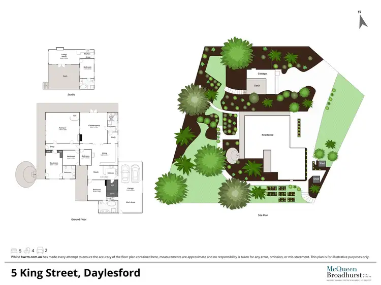 Floorplan of Homely house listing, 5 King Street, Daylesford VIC 3460