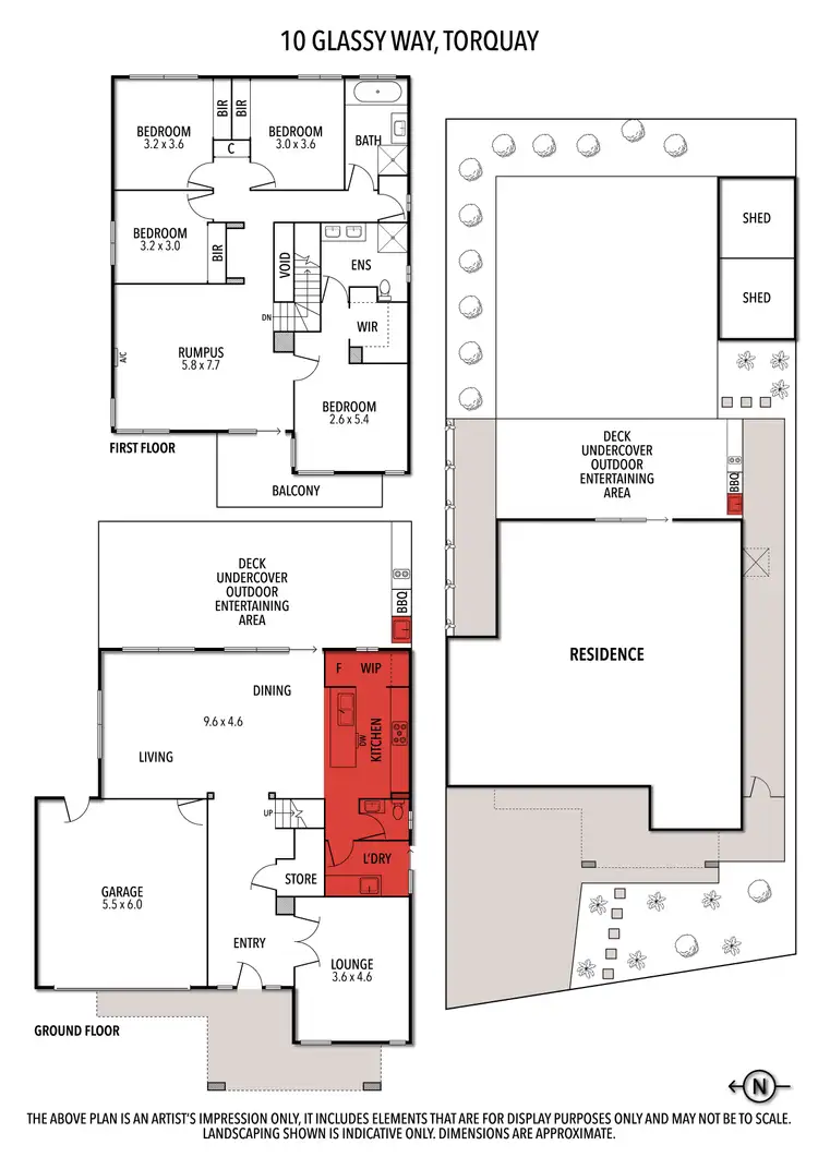 Floorplan of Homely house listing, 10 Glassy Way, Torquay VIC 3228