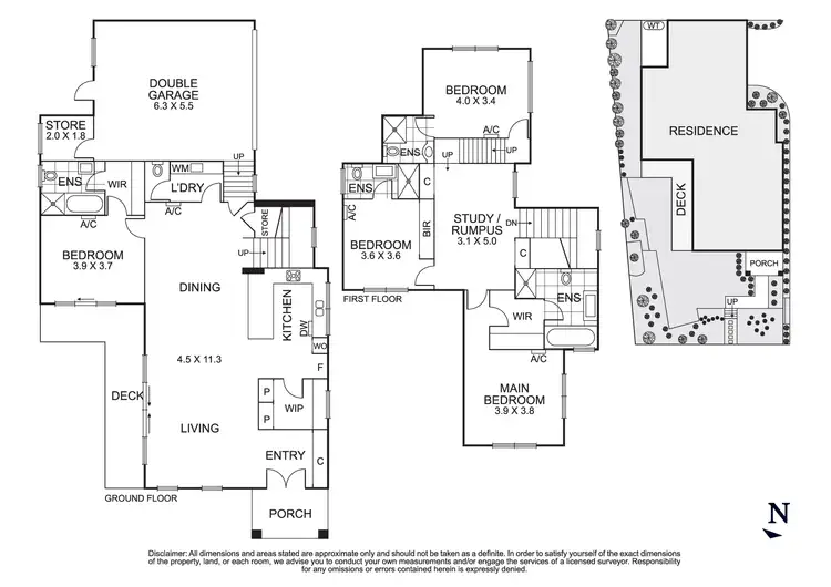 Floorplan of Homely townhouse listing, 1/18 Nandina Street, Forest Hill VIC 3131
