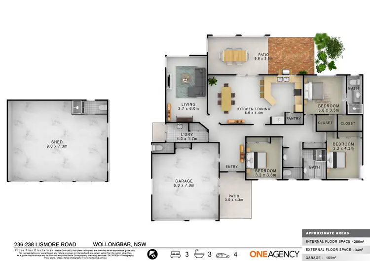 Floorplan of Homely house listing, 236-238 Lismore Road, Wollongbar NSW 2477