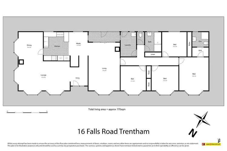 Floorplan of Homely house listing, 16 Falls Road, Trentham VIC 3458