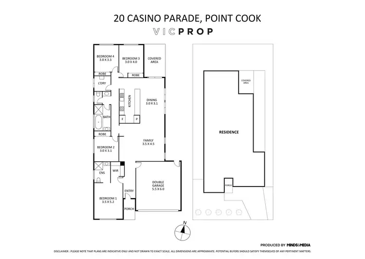 Floorplan of Homely house listing, 20 Casino Parade, Point Cook VIC 3030