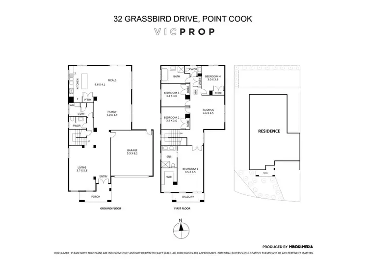Floorplan of Homely house listing, 32 Grassbird Drive, Point Cook VIC 3030