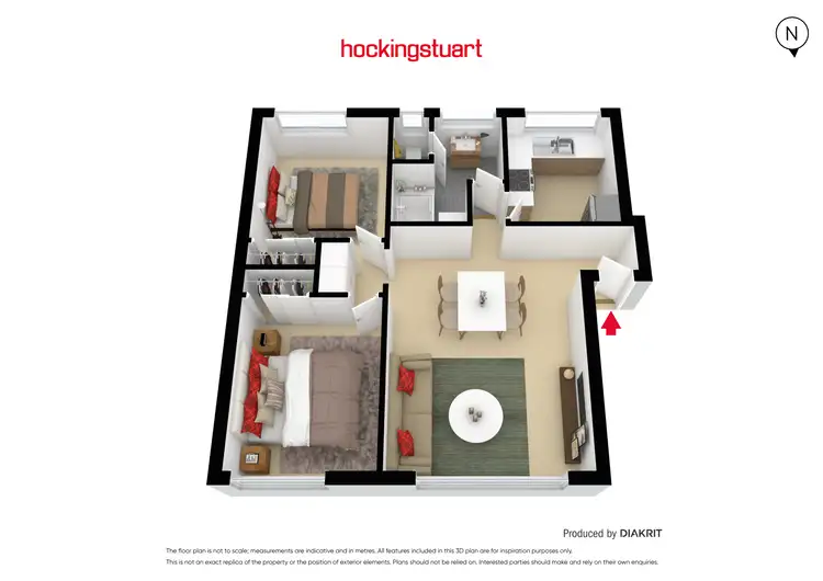 Floorplan of Homely flat listing, 2/75 Kingsville Street, Kingsville VIC 3012