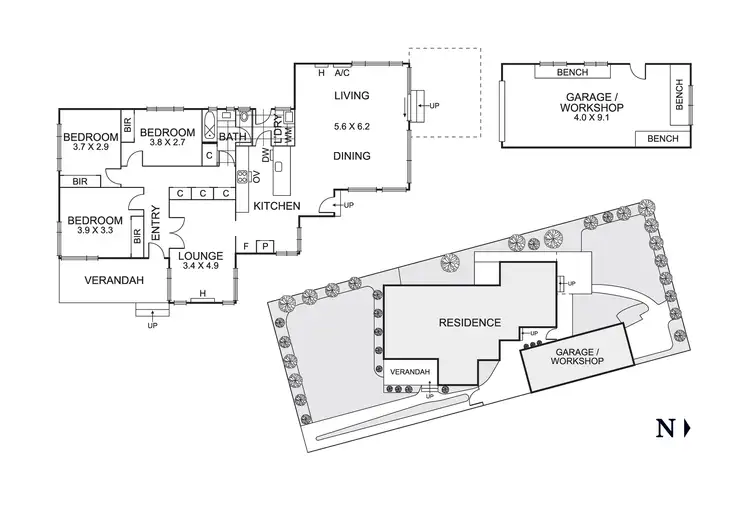 Floorplan of Homely house listing, 3 Rae Street, Bentleigh East VIC 3165