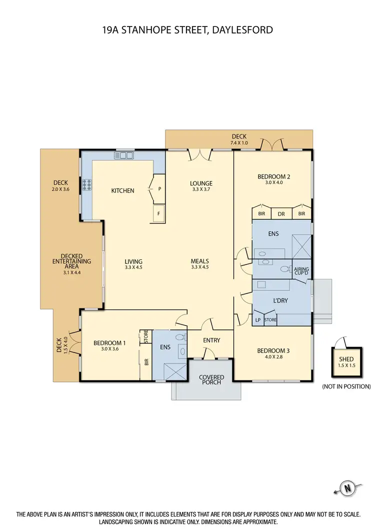 Floorplan of Homely house listing, 19A Stanhope Street, Daylesford VIC 3460