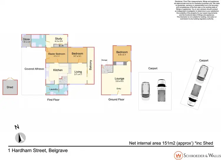 Floorplan of Homely house listing, 1 Hardham Street, Belgrave VIC 3160