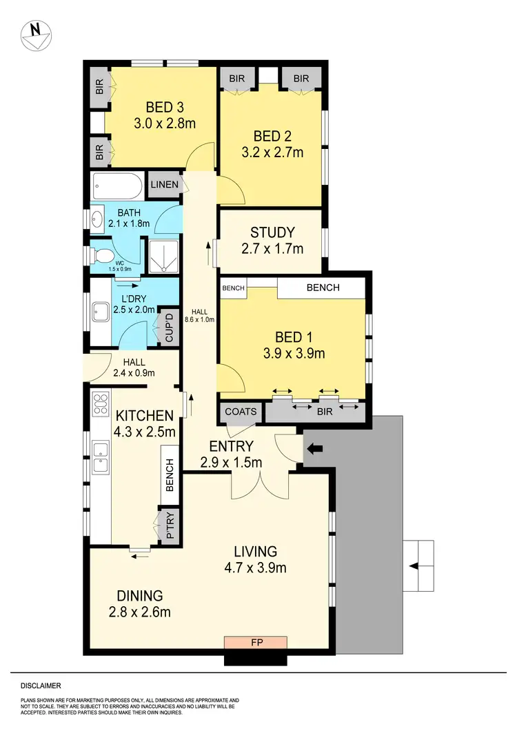 Floorplan of Homely house listing, 17 Fisher Street, Wendouree VIC 3355