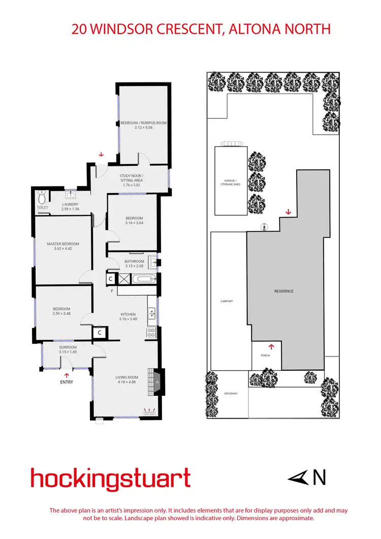 Floorplan of Homely house listing, 20 Windsor Crescent, Altona North VIC 3025