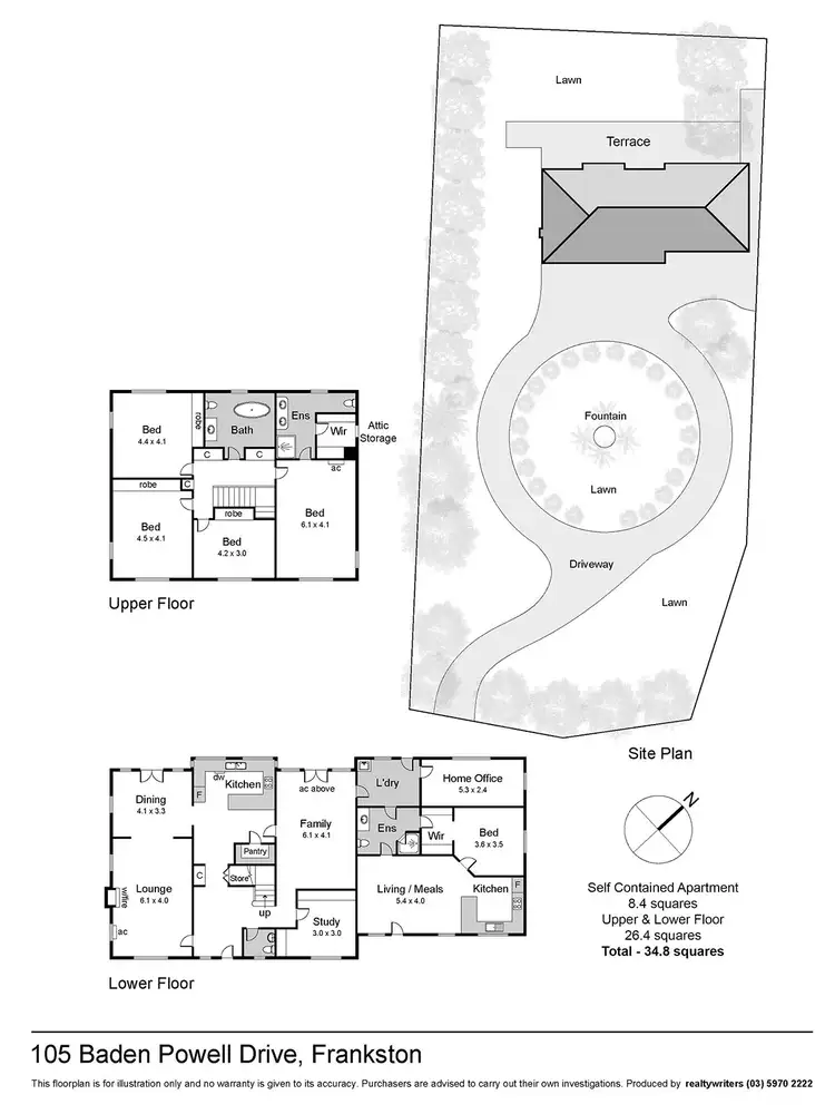Floorplan of Homely house listing, 105 Baden Powell Drive, Mount Eliza VIC 3930