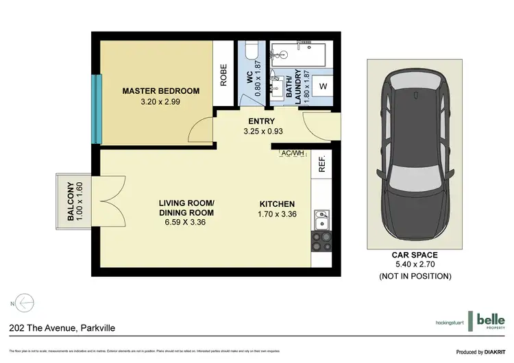 Floorplan of Homely apartment listing, 202 The Avenue, Parkville VIC 3052