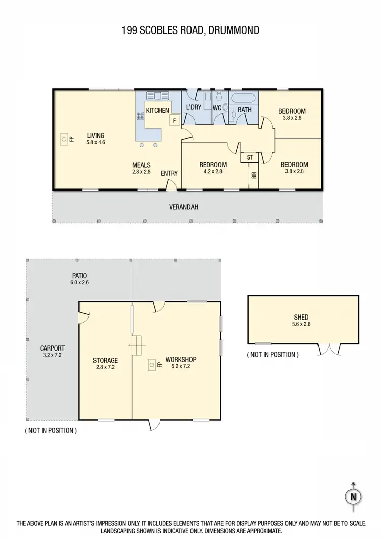 Floorplan of Homely house listing, 199 Scobles Road, Drummond VIC 3461
