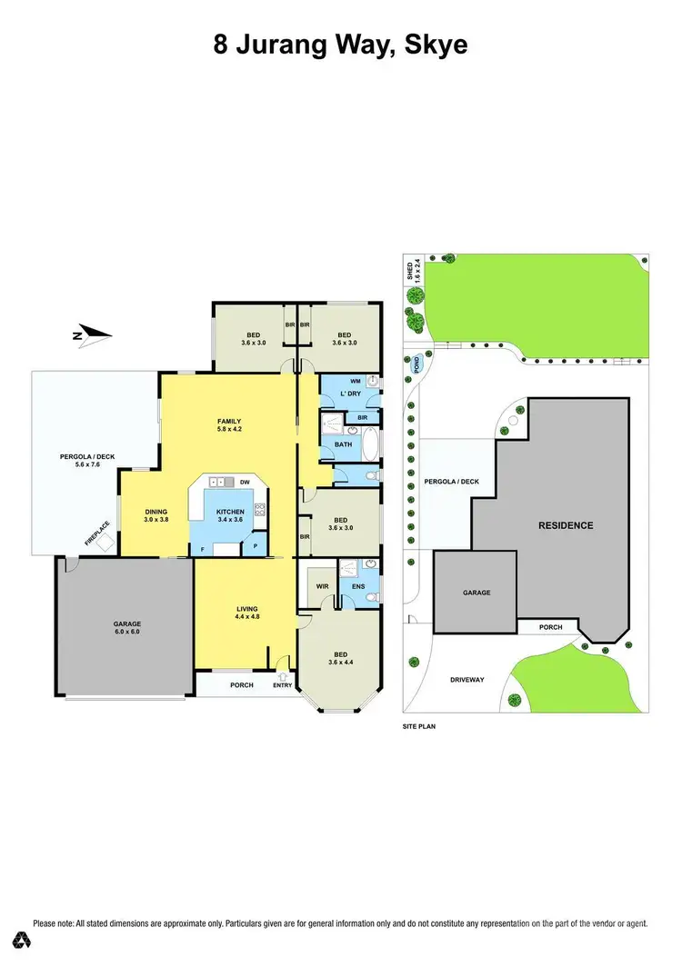 Floorplan of Homely house listing, 8 Jurang Way, Skye VIC 3977