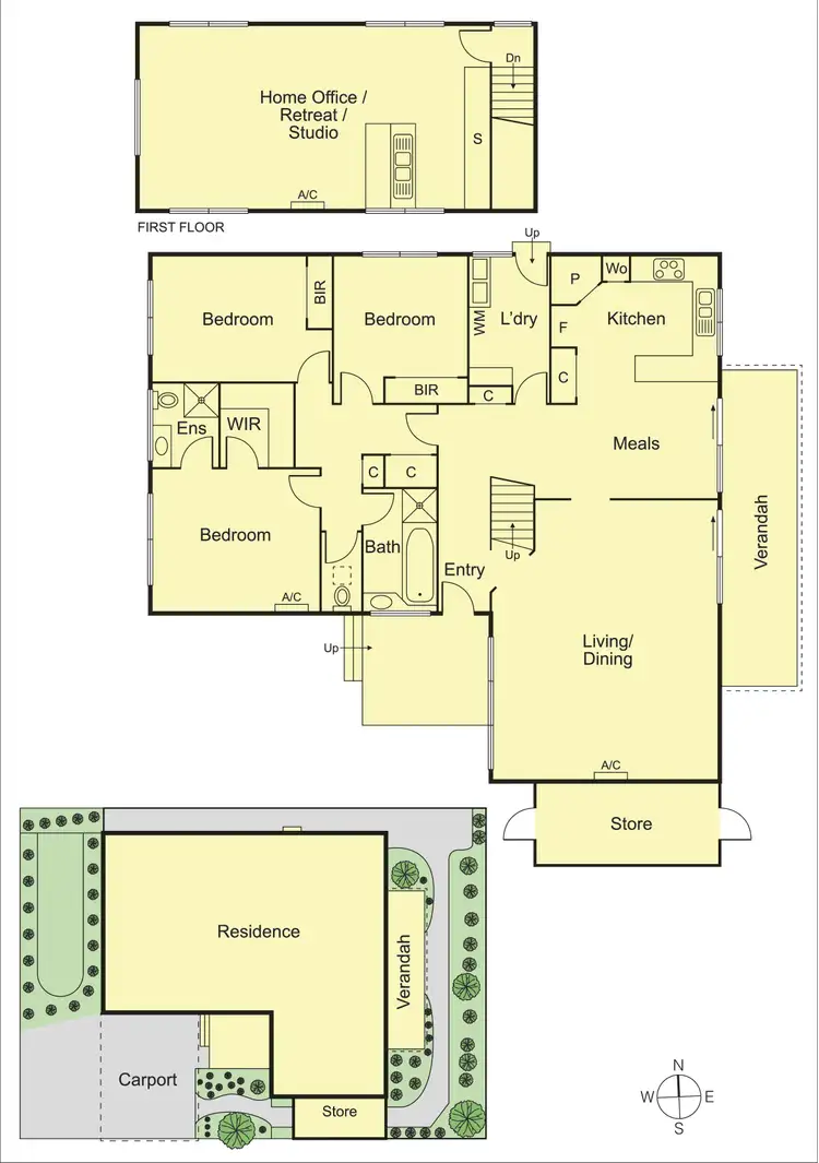 Floorplan of Homely townhouse listing, 2/42 Railway Road, Carnegie VIC 3163