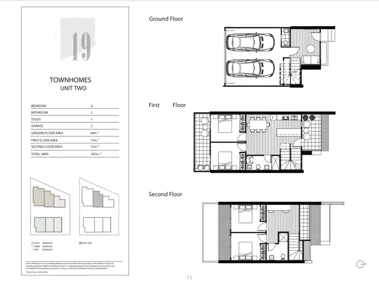 Floorplan of Homely townhouse listing, 2/19 Nelson Street, Ringwood VIC 3134