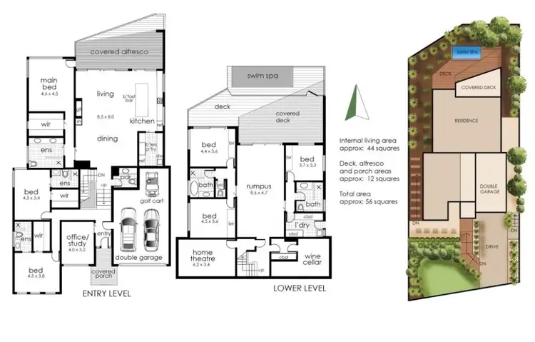 Floorplan of Homely house listing, 8 Tralee Lane, Fingal VIC 3939