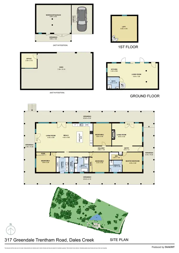 Floorplan of Homely house listing, 317 Greendale Trentham Road, Dales Creek VIC 3341