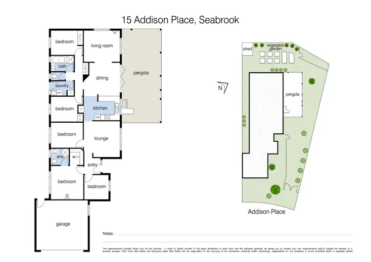 Floorplan of Homely house listing, 15 Addison Place, Seabrook VIC 3028