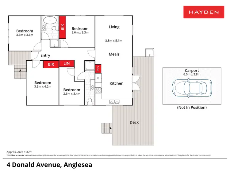 Floorplan of Homely house listing, 4 Donald Avenue, Anglesea VIC 3230