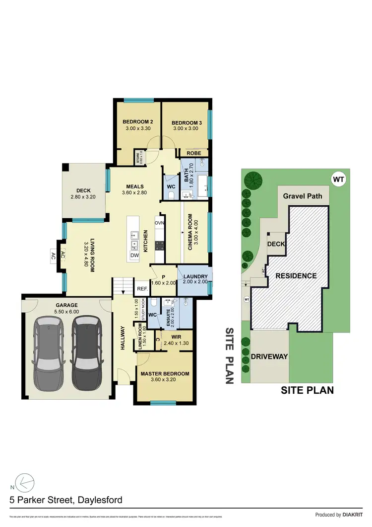 Floorplan of Homely house listing, 5 Parker Street, Daylesford VIC 3460