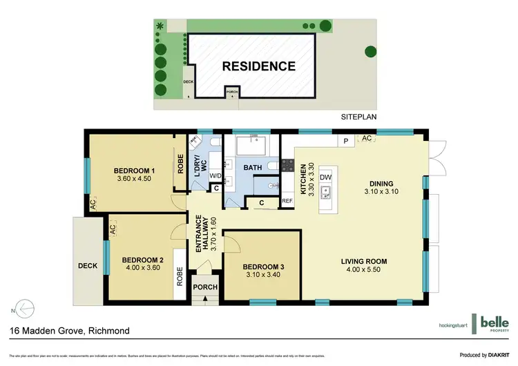Floorplan of Homely house listing, 16 Madden Grove, Burnley VIC 3121
