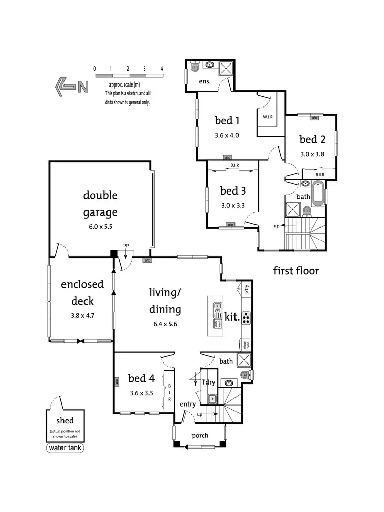 Floorplan of Homely townhouse listing, 8 Hill Street, Ringwood East VIC 3135