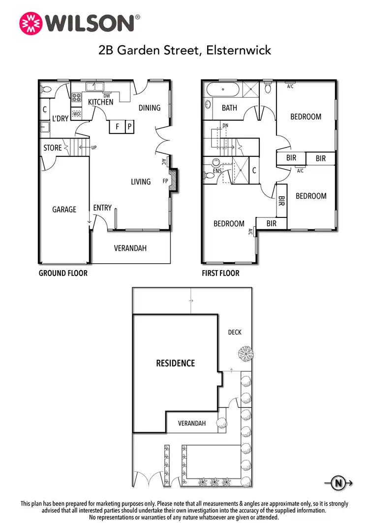 Floorplan of Homely townhouse listing, 2B Garden Street, Elsternwick VIC 3185