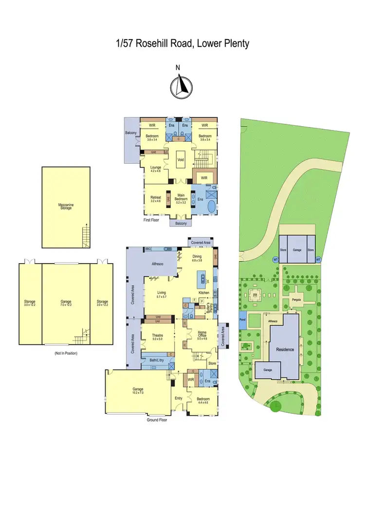 Floorplan of Homely house listing, House 1/57 Rosehill Road, Lower Plenty VIC 3093