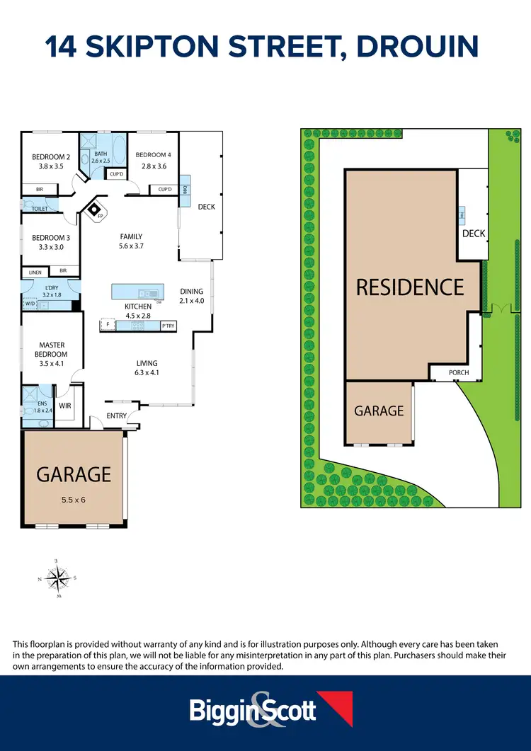 Floorplan of Homely house listing, 14 Skipton Street, Drouin VIC 3818