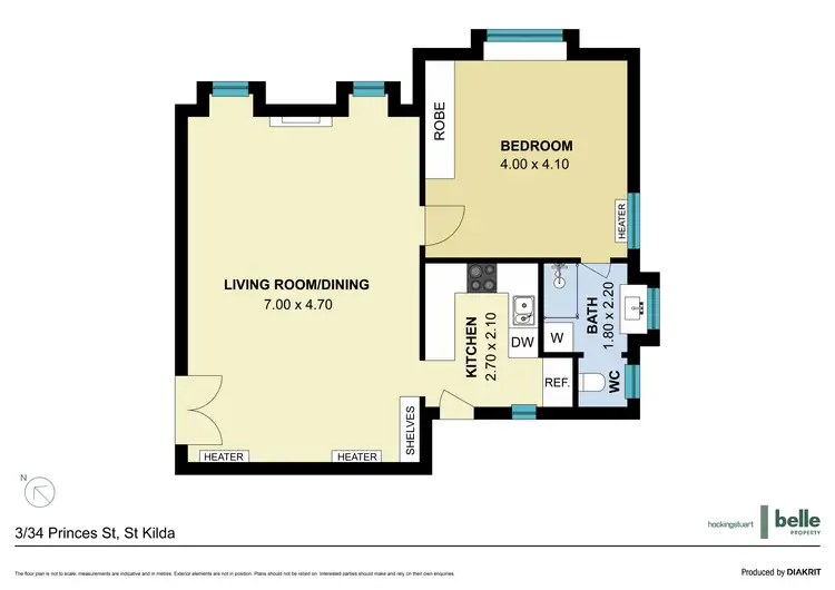 Floorplan of Homely apartment listing, 3/34 Princes Street, St Kilda VIC 3182