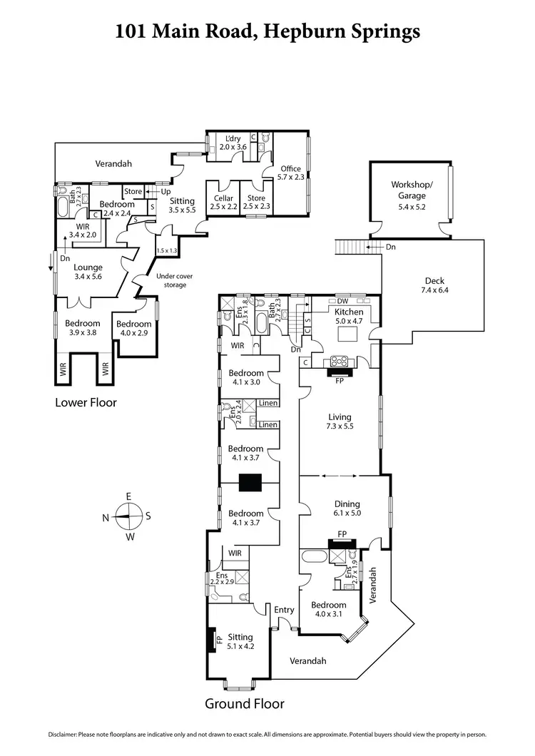 Floorplan of Homely house listing, 101 Main Road, Hepburn Springs VIC 3461