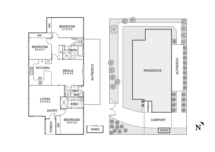 Floorplan of Homely house listing, 2/76 Rae Avenue, Edithvale VIC 3196