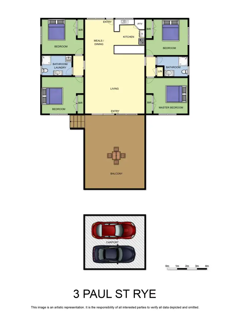Floorplan of Homely house listing, 3 Paul Street, Rye VIC 3941