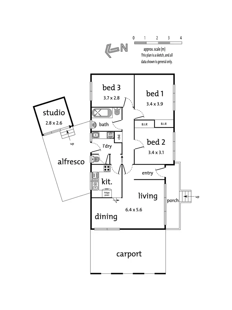Floorplan of Homely unit listing, 1/10 Madeleine Street, Doncaster VIC 3108