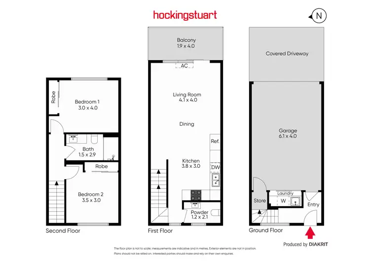 Floorplan of Homely townhouse listing, 4/71 Summerhill Road, Reservoir VIC 3073