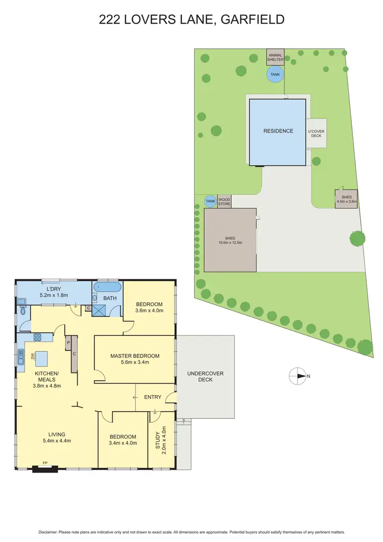 Floorplan of Homely house listing, 222 Lovers Lane, Garfield VIC 3814