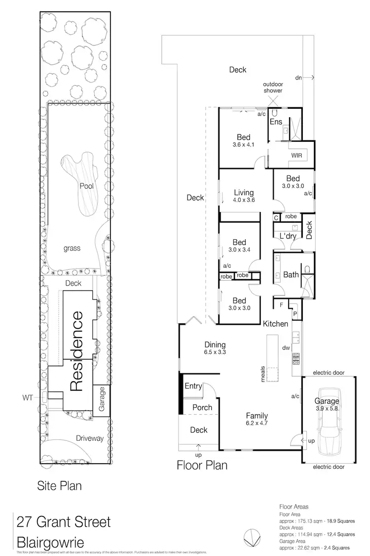 Floorplan of Homely house listing, 27 Grant Street, Blairgowrie VIC 3942
