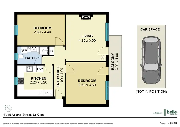Floorplan of Homely apartment listing, 11/45 Acland Street, St Kilda VIC 3182