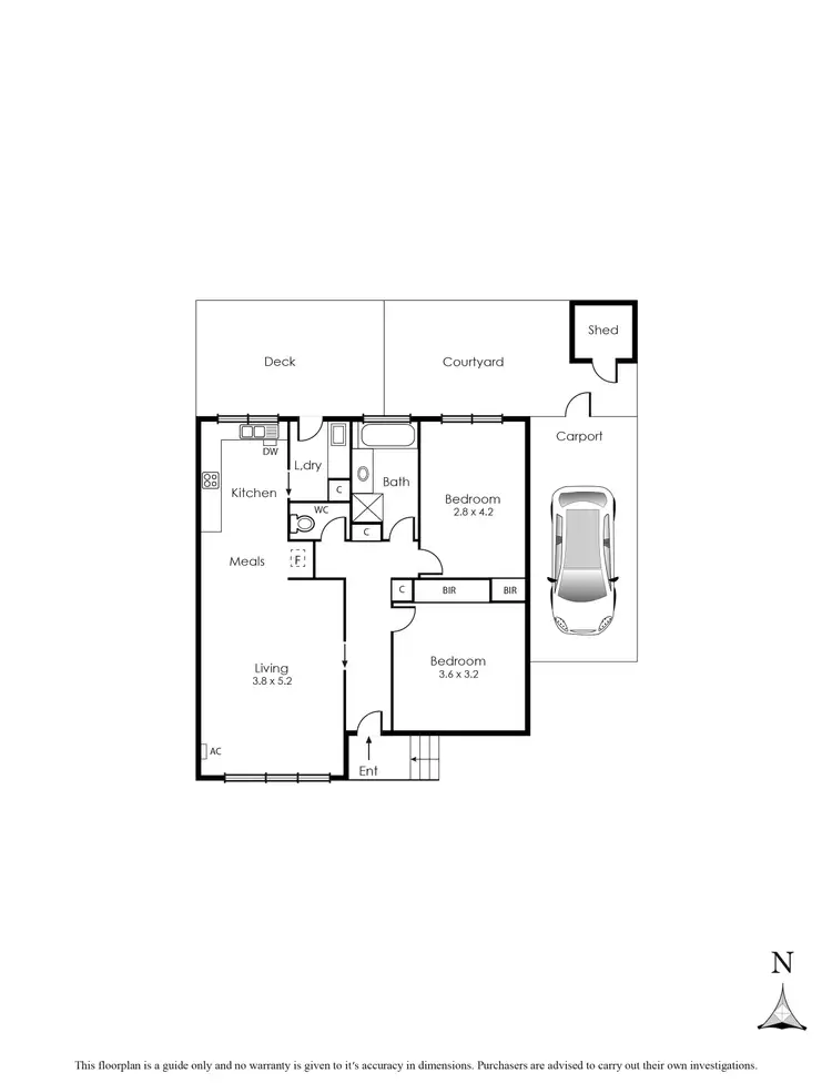 Floorplan of Homely unit listing, 3/71 Wright Street, Mckinnon VIC 3204