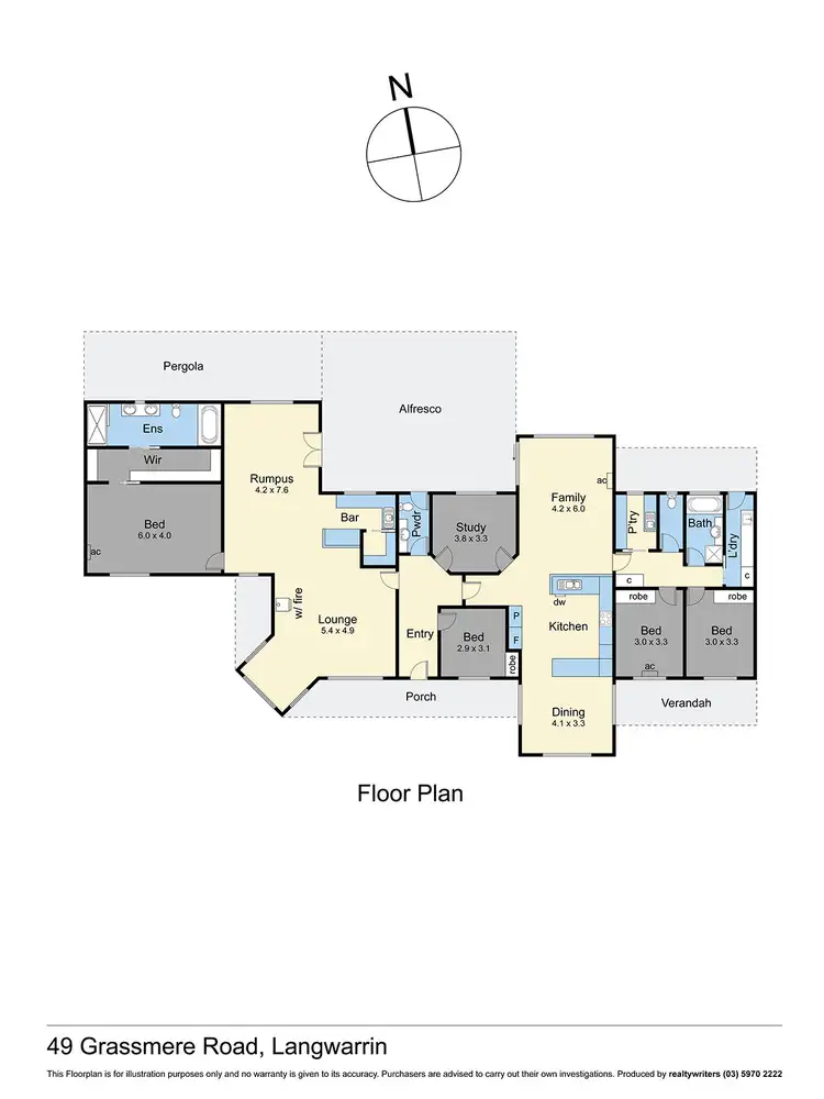 Floorplan of Homely rural property listing, 49 Grassmere Road, Langwarrin VIC 3910