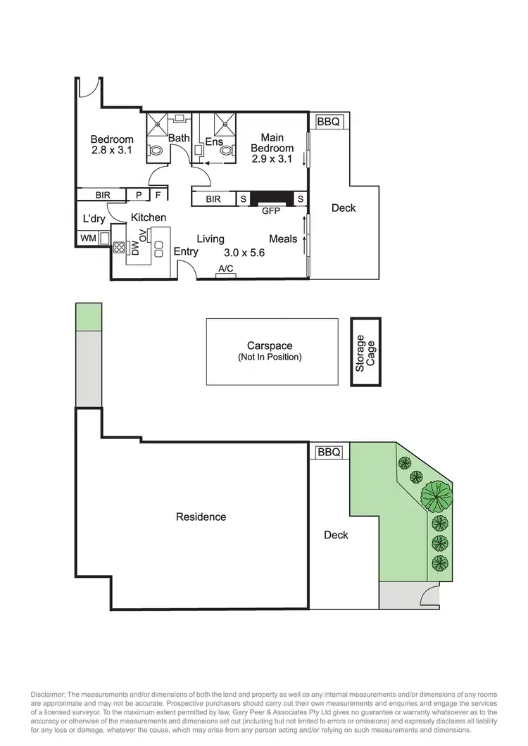 Floorplan of Homely apartment listing, 1/332 Neerim Road, Carnegie VIC 3163