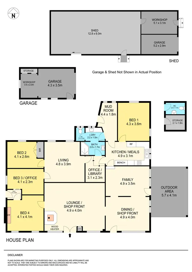 Floorplan of Homely house listing, 36 Montgomery Street, Skipton VIC 3361