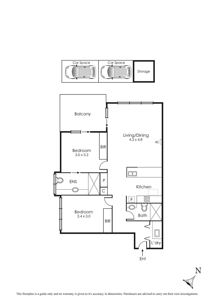 Floorplan of Homely apartment listing, 8/2 Alfred Street, Aspendale VIC 3195