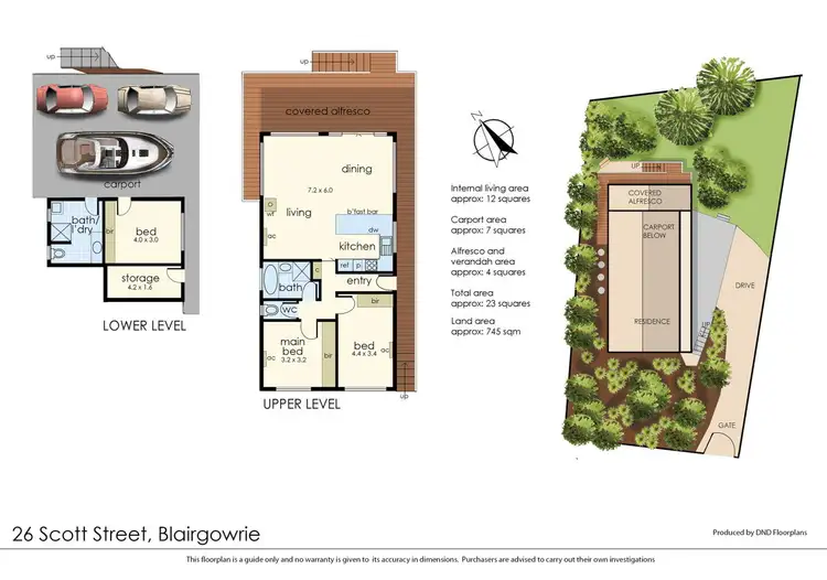 Floorplan of Homely house listing, 26 Scott Street, Blairgowrie VIC 3942