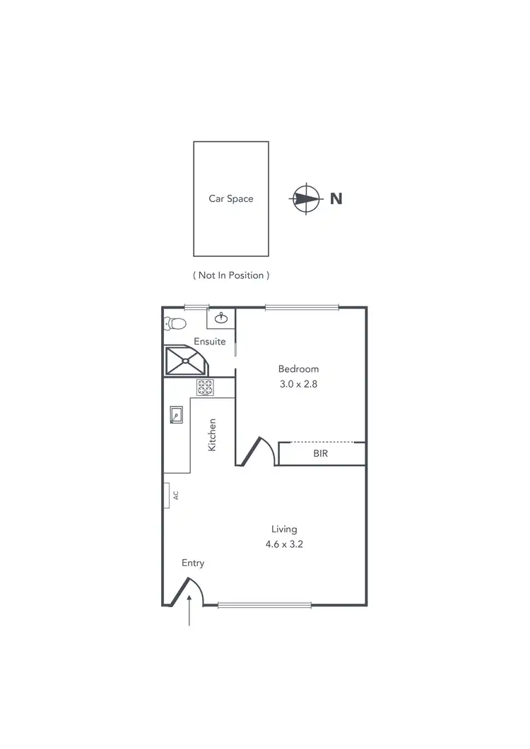 Floorplan of Homely apartment listing, 1/6 Wave Street, Elwood VIC 3184
