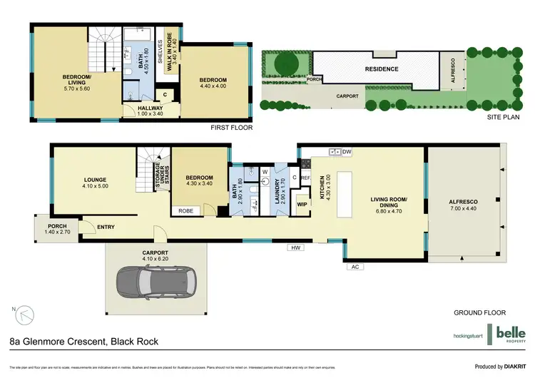 Floorplan of Homely townhouse listing, 8A Glenmore Crescent, Black Rock VIC 3193