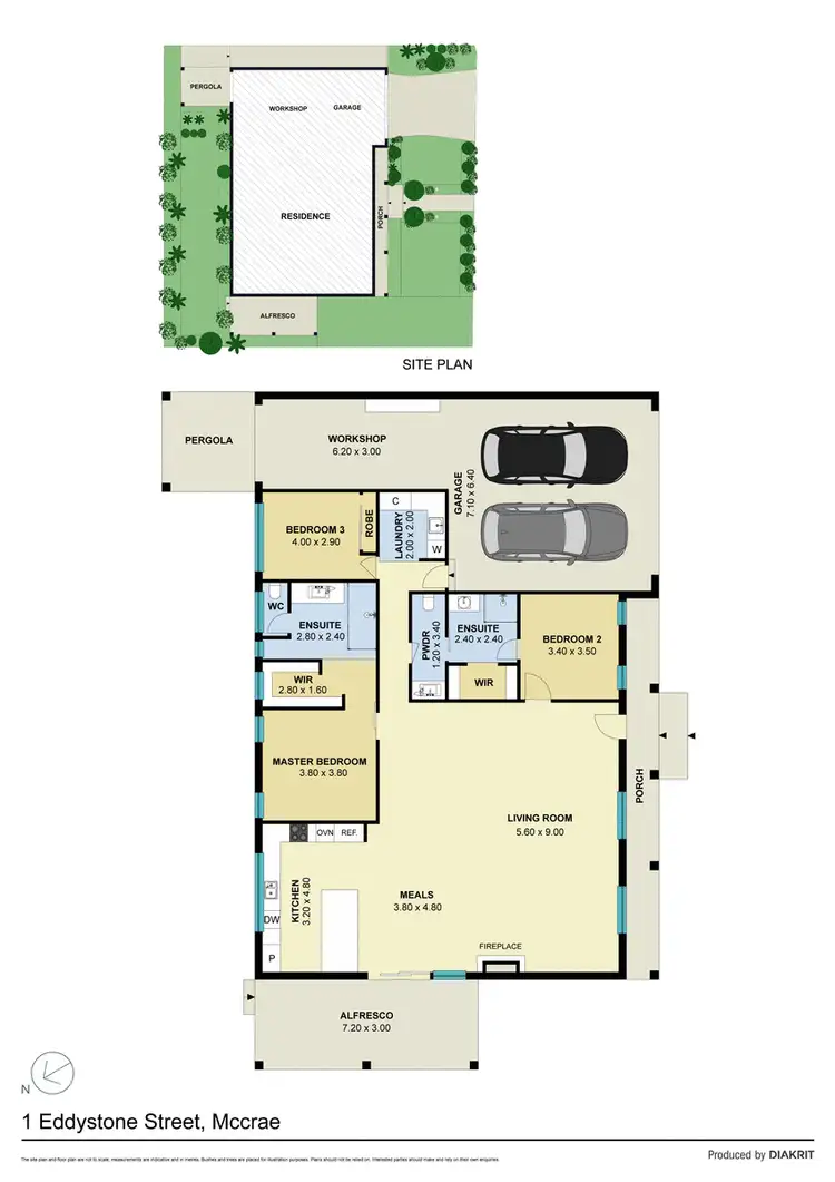 Floorplan of Homely house listing, 1 Eddystone Street, Mccrae VIC 3938