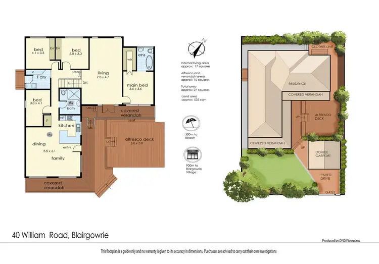 Floorplan of Homely house listing, 40 William Road, Blairgowrie VIC 3942